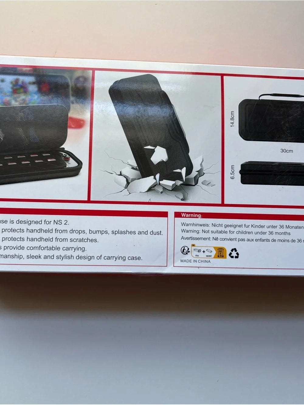 Travel‎ Case Hard Shell Carrying Case - Black